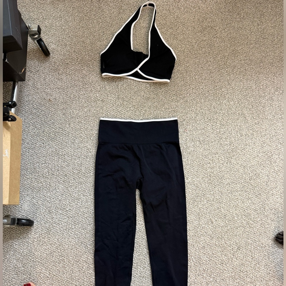 Black and White Activewear Set